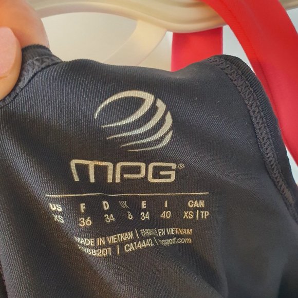 mpg racerback tank top with built in bra (size XS) - Picture 4 of 4